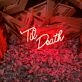 Til Death Neon Sign for Wedding Venues and Romantic Settings