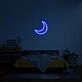 Moon Neon Sign for Peaceful and Relaxing Spaces