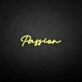 'Passion' neon sign