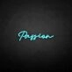 'Passion' neon sign