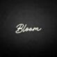 'Bloom' neon sign
