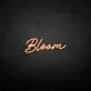 'Bloom' neon sign