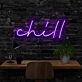 Chill Neon Sign for Relaxing and Cozy Spaces
