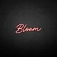 'Bloom' neon sign