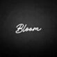 'Bloom' neon sign