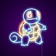 Squirtle Neon Sign for Anime Fans and Fun Spaces