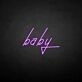 'Baby' neon sign