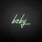 'Baby' neon sign
