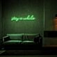 Stay A While Neon Sign for Welcoming and Cozy Spaces