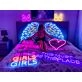 Angel Wings Neon Sign for Spiritual and Peaceful Ambiances