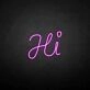 'HI' neon sign