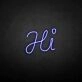 'HI' neon sign