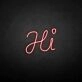 'HI' neon sign
