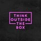 Think Outside The Box Neon Sign for Inspirational and Creative Spaces