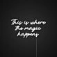 This Is Where The Magic Happens Neon Sign for Fun and Playful Spaces