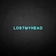 LOSTMYHEAD' neon sign