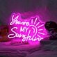 You Are My Sunshine Neon Sign for Positive and Loving Spaces