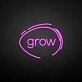 'Grow' neon sign