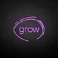 'Grow' neon sign