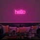Hello Neon Sign for Welcoming and Friendly Spaces