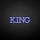 KING' neon sign