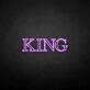 KING' neon sign