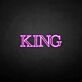 KING' neon sign