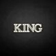 KING' neon sign