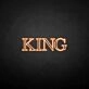 KING' neon sign