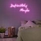 Definitely Maybe Neon Sign for Inspirational and Positive Spaces