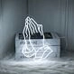 Praying Hands Neon Sign for Spiritual and Peaceful Spaces