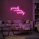 Good Vibes Only Neon Sign for Positive and Fun Spaces