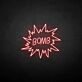 'Bomb' neon sign