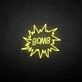 'Bomb' neon sign