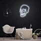 Skull Neon Sign perfect for a Halloween-themed room