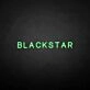 'BLACKSTAR' neon sign