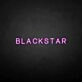 'BLACKSTAR' neon sign