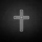 'Crucifix' neon sign