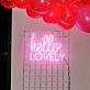 Hello Lovely Neon Sign adds a welcoming feel to any home