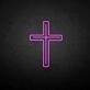 'Crucifix' neon sign