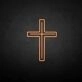 'Crucifix' neon sign