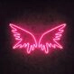 Angel Wings Neon Sign adds a heavenly touch to any room