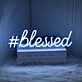 Blessed Neon Sign adds a spiritual touch to any space