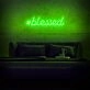 Blessed Neon Sign adds a spiritual touch to any space