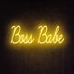 Boss Babe Neon Sign perfect for empowering home offices