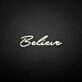 'Believe' neon sign