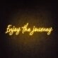 Enjoy The Journey Neon Sign perfect for travel-themed decor