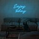 Enjoy Today Neon Sign for uplifting and positive spaces