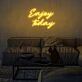 Enjoy Today Neon Sign for uplifting and positive spaces