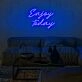 Enjoy Today Neon Sign for uplifting and positive spaces